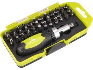 Extol Craft Odvijač s čegrtaljkom (53092) s šiljcima, set od 38, CrV