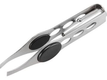 Extol Craft Pinceta s LED svjetlom (9696) duljina 95 mm, širina čeljusti 4 mm, LED svjetlo, nehrđajući čelik