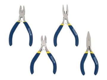 Extol Craft Set kliješta (7724) set od 4 komada, 125 mm, kliješta: kombinirana, bočna, poluokrugla ravna, plosnata