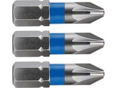 KITO Križni vrh 4741303 set od 3 križna svrdla, PZ 3x25mm, S2, FORTUM- , set od 3 križna svrdla, PZ 3x25mm, S2, FORTUM- , S2