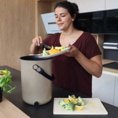 Skaza Bokashi Organko 2 komposter 9,6l + posip 1kg, smeđe bež