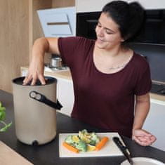 Skaza Bokashi Organko 2 komposter 9,6l + posip 1kg, smeđe bež