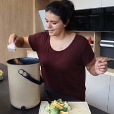 Skaza Bokashi Organko 2 komposter 9,6l + posip 1kg, smeđe bež