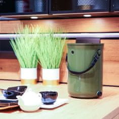 Skaza Bokashi Organko 2 komposter 9,6l + posip 1kg, maslinasto zeleni