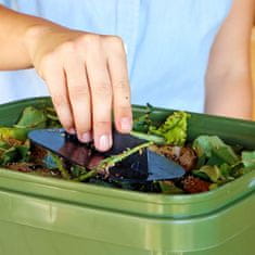 Skaza Bokashi Organko set kompostera 2x16l + posip 1kg, sivo zeleni