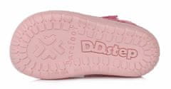D-D-step 070-980A barefoot sandale za djevojčice, kožne, roza, 22