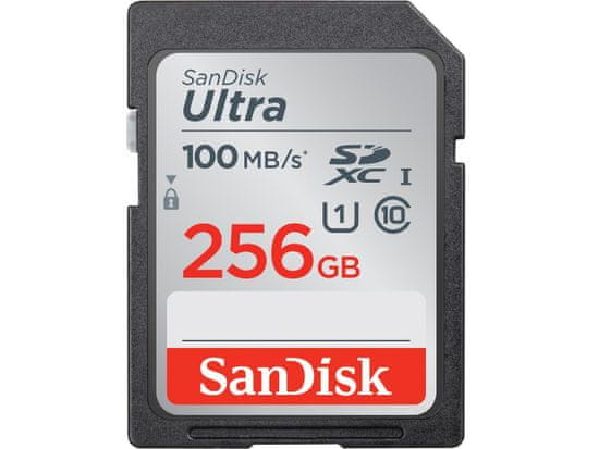 SanDisk Ultra SDXC memorijska kartica, 256 GB, UHS-I, C10