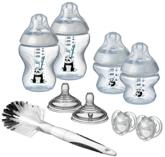 Tommee Tippee set bočica za bebe C2N s četkom, za djevojčice