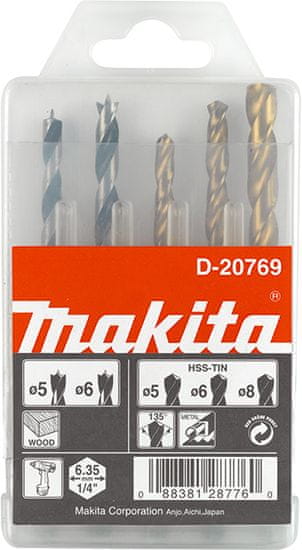 Makita 5-dijelni set svrdala D-20769