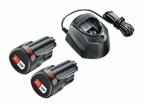 Bosch 12V početni komplet 2x 12 V 1,5 Ah + punjač AL 1210 CV (1600A01L3E)