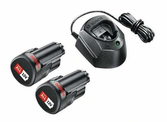 Bosch 12 V početni komplet 2x 12 V 1,5 Ah + punjač AL 1210 CV (1600A01L3E)