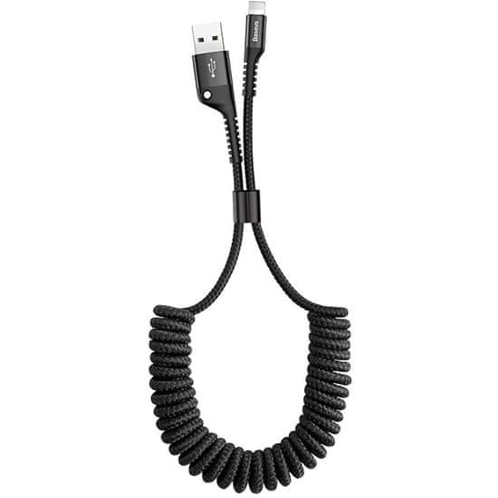 BASEUS Fish Eye kabel USB Lightning/2A, 1 m, crna