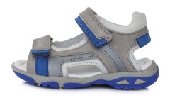 D-D-step AC290-434B sandale za dječake, kožne, sive, 33