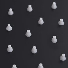 Vidaxl Glava za tuš od nehrđajućeg čelika 25 x 25 cm četvrtasta crna