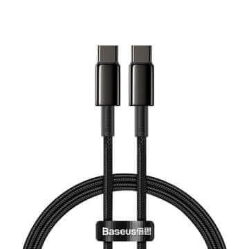 BASEUS Data kabel USB-C / USB-C PD QC 100W 5A 2m, crno