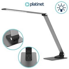 Platinet PDL509 LED stolna svjetiljka, dodir, USB punjač, ​​aluminij