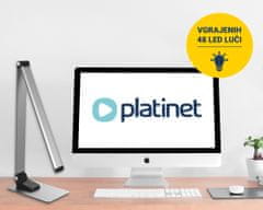 Platinet PDL509 LED stolna svjetiljka, dodir, USB punjač, ​​aluminij