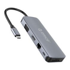Orico MC-U111P USB-C priključna stanica, 11 u 1