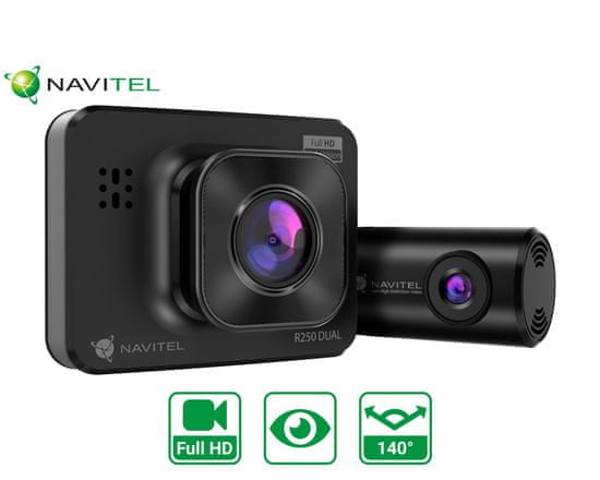 Navitel R250 Dual automobilska kamera + stražnja kamera, Full HD