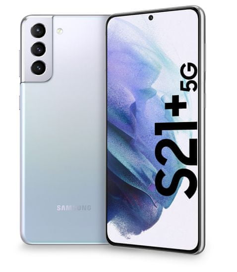 Samsung Galaxy S21 + 5G pametni telefon, 8GB/128GB, 5G, fantomski srebrna