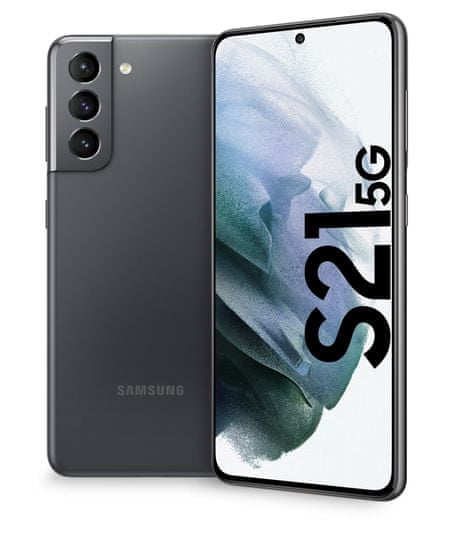 Samsung Galaxy S21 5G mobilni telefon, 8GB/128GB, fantomsko siva
