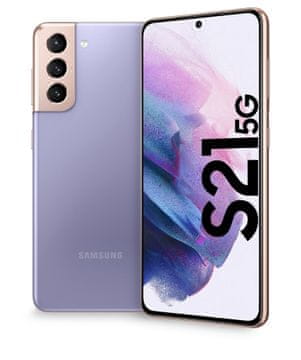 Samsung Galaxy S21 5G mobilni telefon, 8GB/128GB, fantomski ljubičasta