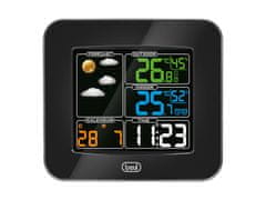 Trevi ME 3165 RC bežična meteorološka stanica, zaslon u boji, 2x alarm, radio sa satom