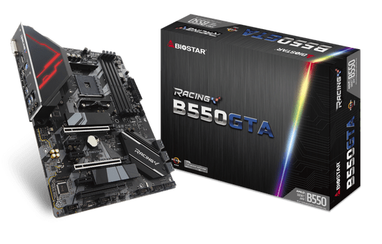 Biostar Racing B550GTA matična ploča, AM4, DDR4, USB 3.2 Gen2, ATX