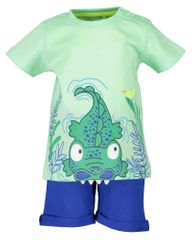 Blue Seven komplet majica i kratke hlače za dječake 939001 X_1, 68, zelen