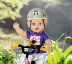 BABY born biciklistička kaciga, srebrna