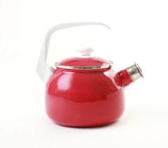 OLYMP Elegant čajnik sa zviždaljkom, 2,5 l, bordo crvena