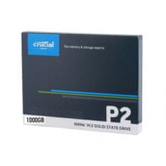 Crucial P2 SSD disk, 1000 GB, 3D NAND NVMe PCIe M.2