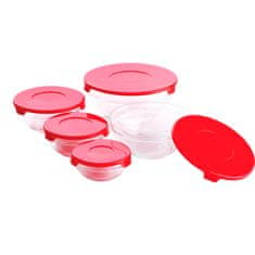 Renberg RB-4419-BL Twister set posuda, 5 KOM, crvena