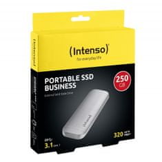 Intenso Business SSD disk, 250 GB, 320MB/s, USB-C