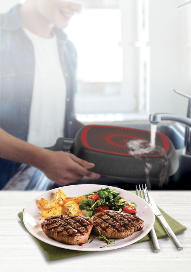 Grill tava Tefal Simply Clean 26 x 26 cm B5674053