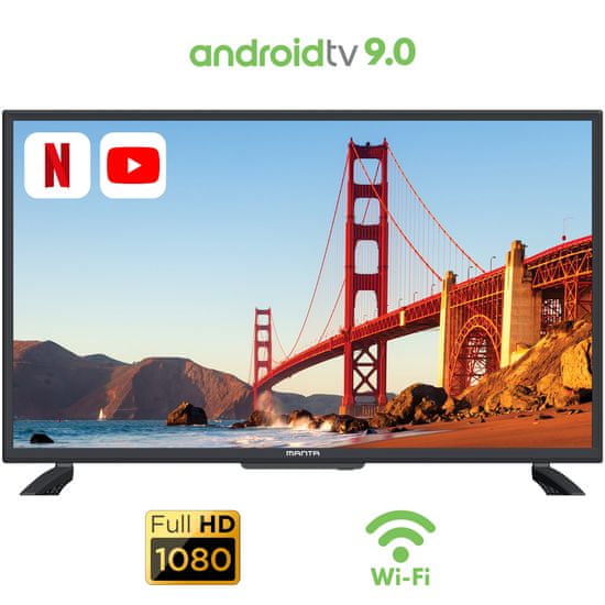 Manta 32LFA120D FHD LED televizijski prijemnik, Android TV