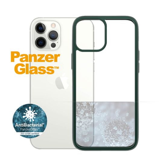 PanzerGlass ClearCase Antibacterial zaštitna maska za Apple iPhone 12 Pro Max, zelena – Racing Green (0269)