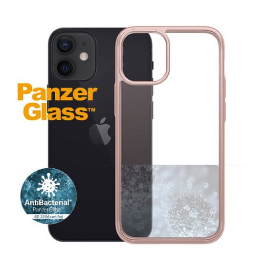 PanzerGlass ClearCase Antibacterial zaštitna maska za Apple iPhone 12 mini, roza – Rose Gold (0273)