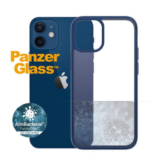PanzerGlass ClearCase Antibacterial zaštitna maska za Apple iPhone 12 mini, plava – True Blue (0276)