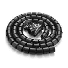 Ugreen Spiral Tube organizator kabela 1.5m, crno