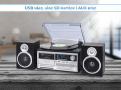 TT-1072 gramofonski stereo sustav, DAB / DAB +, Bluetooth, crni