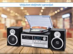 Trevi TT-1072 gramofonski stereo sustav, DAB / DAB +, Bluetooth, crni