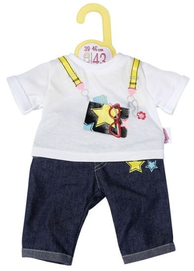 Zapf Creation Dolly Modna jeans odjeća, 43 cm
