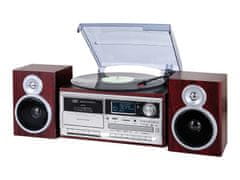 Trevi TT-1072 gramofonski stereo sustav, DAB / DAB +, Bluetooth, smeđi