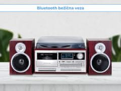 Trevi TT-1072 gramofonski stereo sustav, DAB / DAB +, Bluetooth, smeđi