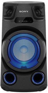 Bluetooth zvučnik za zabavu sony mhc-v13 zvučnik, ručka aux u usb snimanje i reprodukciju fm, prijemnik za slušanje radio cd pogona, mogućnost uparivanja s nekoliko zvučnika, upravljanje mobilnim aplikacijama, karaoke zabava, mogućnost povezivanja, zvuk gitare proširio se po sobi, dva snažna visokotonca pojačavač basa