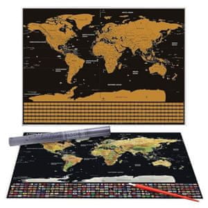   Tark karta svijeta ScratchOff