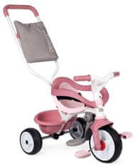 Smoby Be Move Confort tricikl, ružičasta/siva