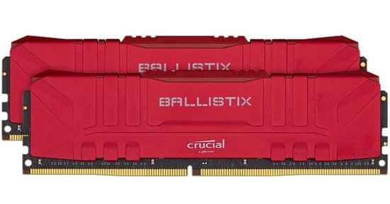 Crucial Ballistix Red memorija (RAM), DDR4 32 GB (2x 16 GB), 3200 MT/s, CL16 (BL2K16G32C16U4R)