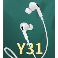 WK Design Y31 slušalice 3.5mm mini jack, bijela